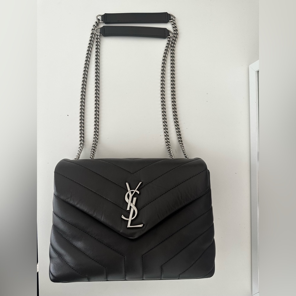 Gray Small Loulou Saint Laurent bag